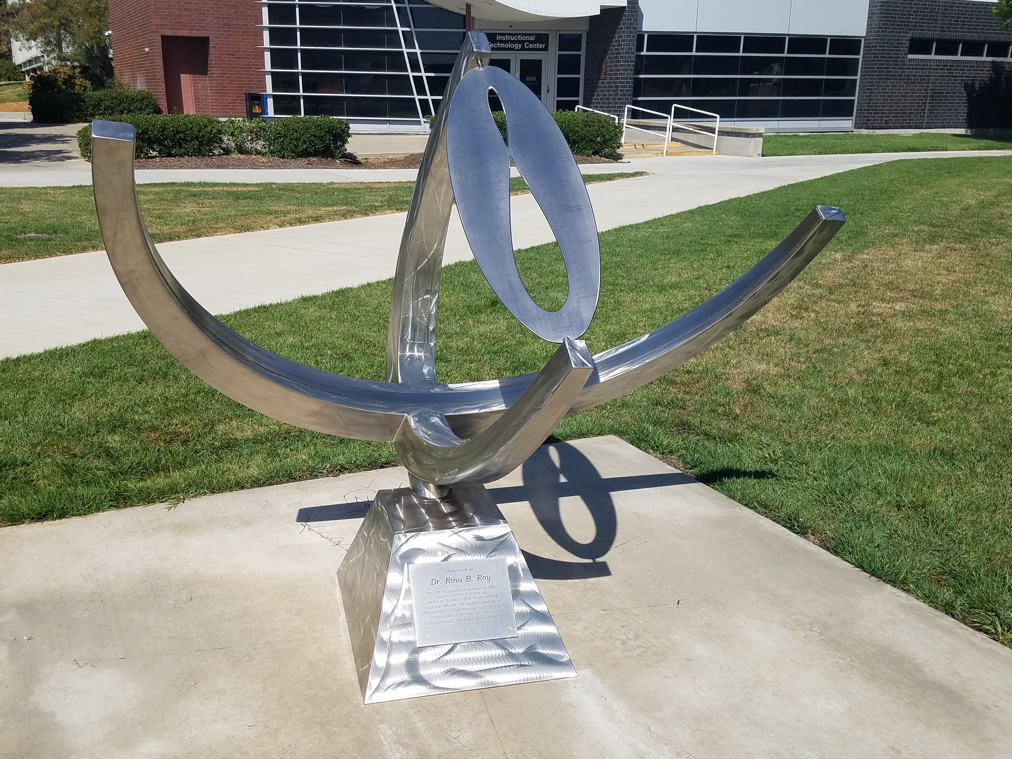 New Millennium 6' Stainless Steel Sundial